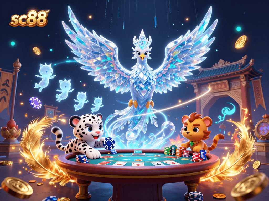 Engage with sc88 casino experiences through vibrant poker illustrations and dynamic characters.