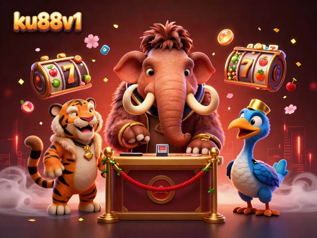 Experience excitement with ku88v1 in an ultra-detailed casino scene featuring dynamic characters and vibrant game elements.