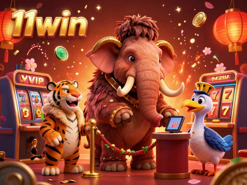 Experience thrilling moments at the 11win casino with lively characters celebrating in an engaging 3D casino scene.