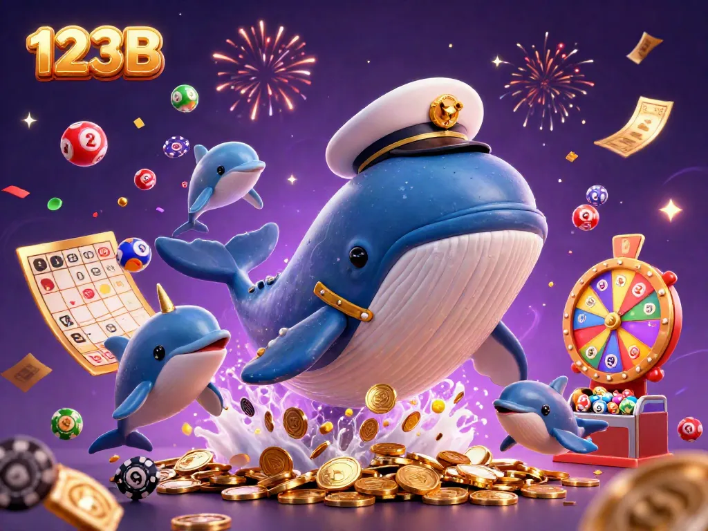 Engage in excitement with 123B's vibrant online gaming world featuring a whimsical whale and playful sea creatures.
