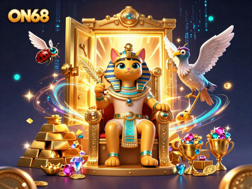 Experience exclusive rewards with ON68 as you enter a captivating casino world filled with treasures.
