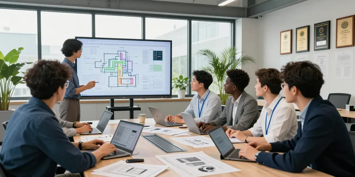 Engineers collaborating in a modern setting, showcasing Engineering Services USA expertise.