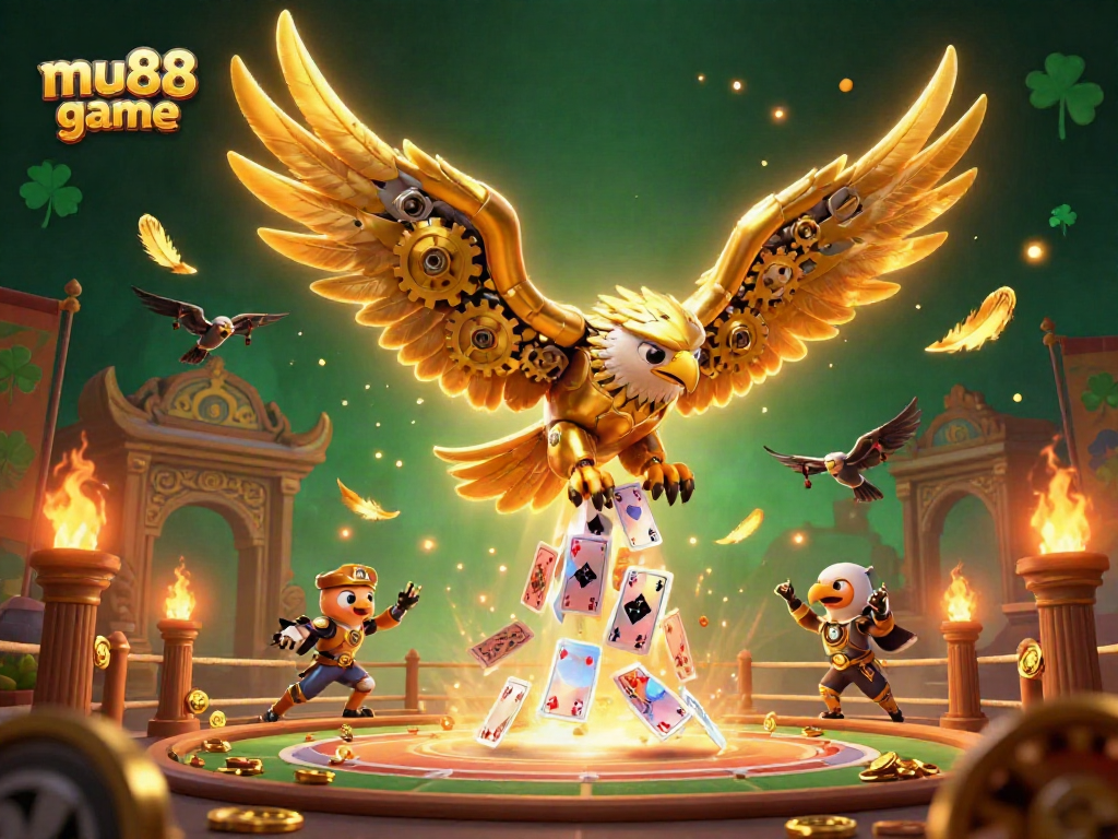 Experience the excitement of mu88 game with this vibrant 3D illustration showcasing stunning casino elements.
