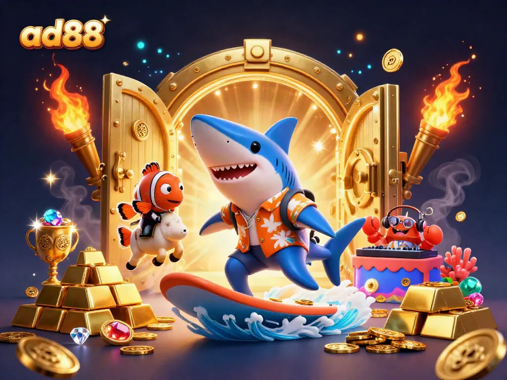 Experience the thrill of winning with ad88, where fun meets fortune in an underwater casino adventure.
