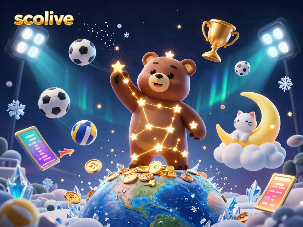 Watch exciting sports action on Socolive with our ultra-detailed 3D illustration featuring dynamic sports elements.