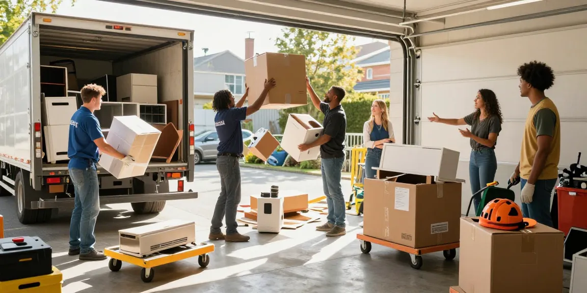 target Junk Removal Vancouver team clearing clutter from home garage