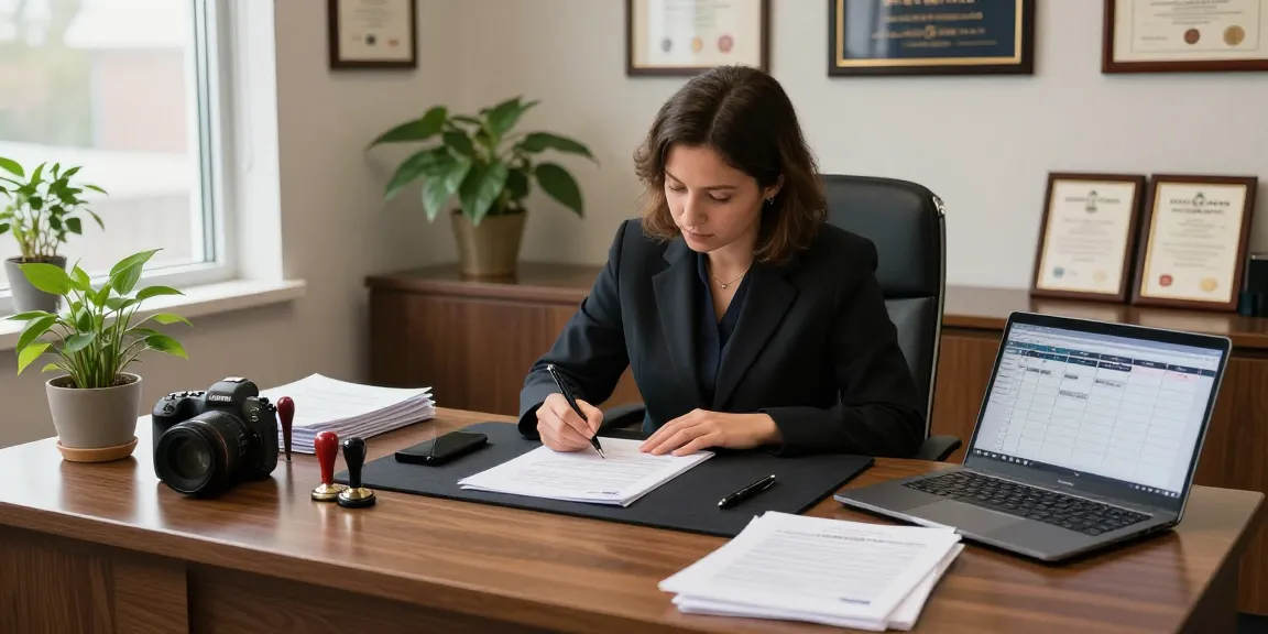 Experienced public notary Brampton providing professional services in a welcoming office setting.