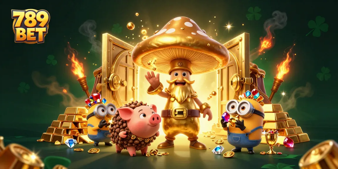 Experience the thrill of gaming at 789 BET with magical golden treasures and rich casino elements